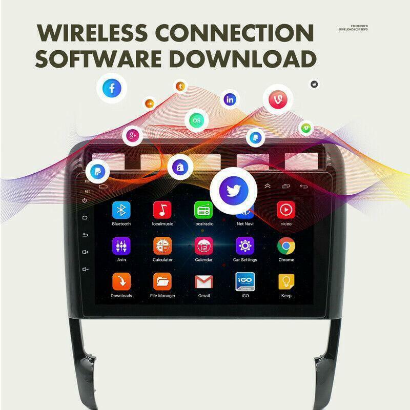 9Android 10.1 Car Stereo FM Radio GPS Navi MP5 Carplay Fit for Porsche for Cayenne