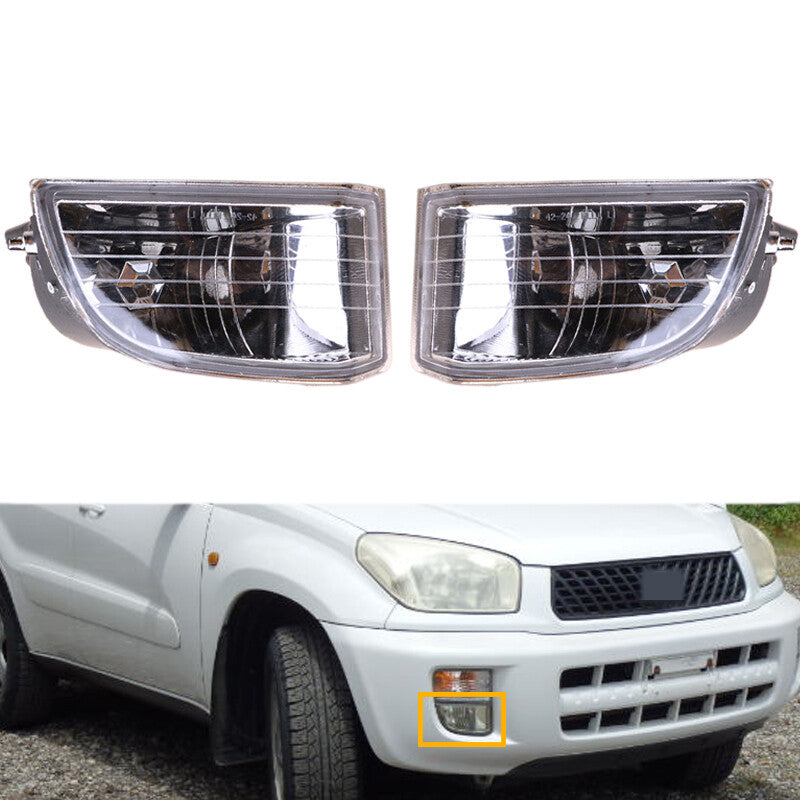 for Toyota Rav4 2001-2003 Front Bumper Fog Lamp Driving Lamp without bulb Pair