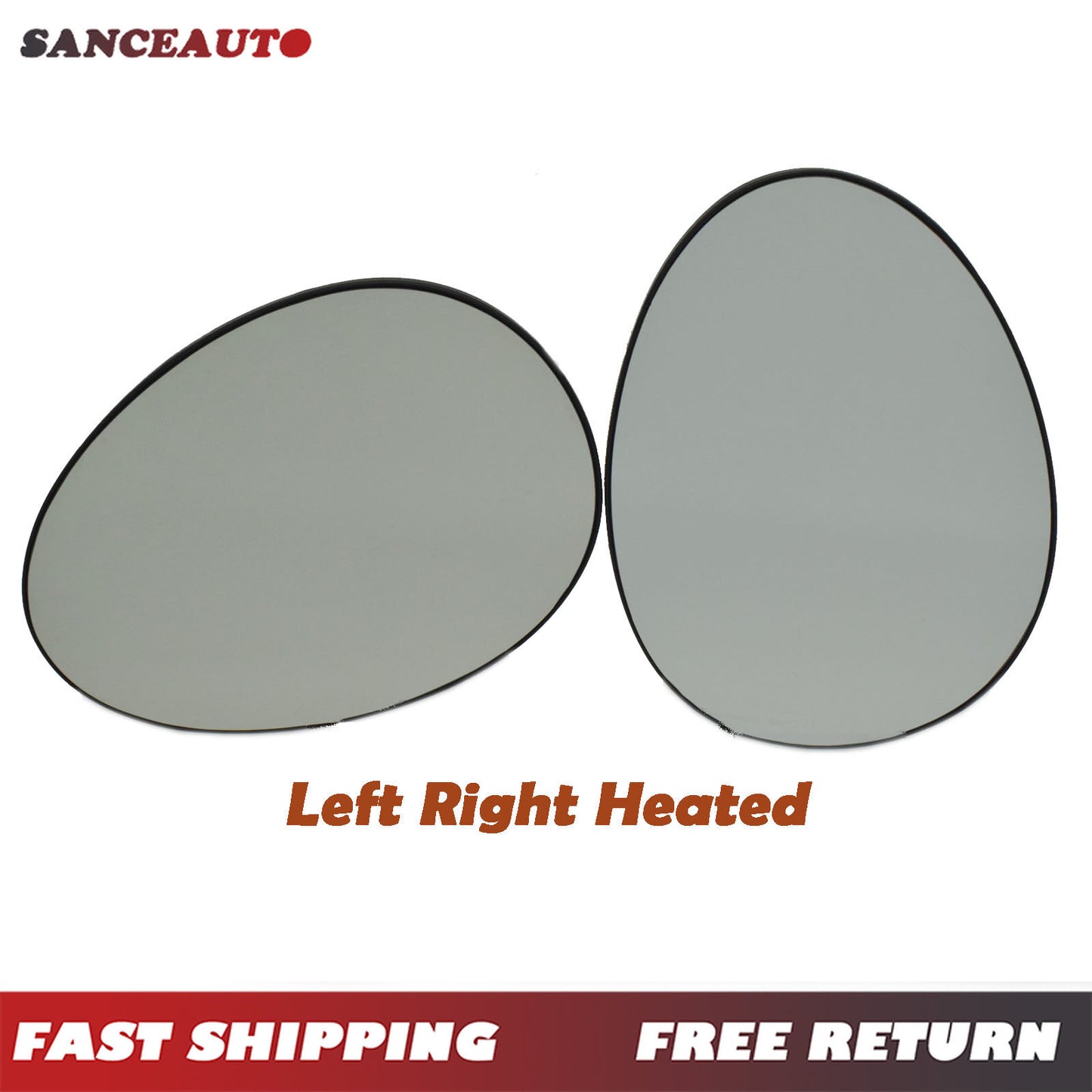 Left and right mirror glass heating band support plate suitable for Mini Cooper R55 R56 R57- n