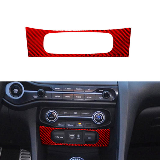 Red Carbon Fiber Steering Wheel Accent Cover Trim for Jeep for Wrangler JK 2011-2017 v