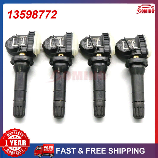 4 new TPMS 13598772 Tire Pressure Monitoring Sensors for Chevrolet for GMC and for Buick 315MHz