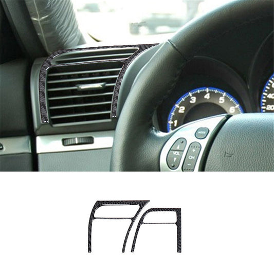 4x Red Left & Right Air Vent Trim Cover Carbon Fiber For Tacoma 2012-2015 v