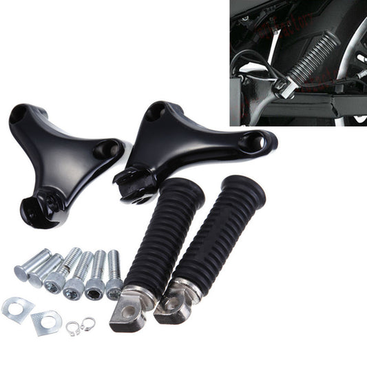 Passenger Rear Foot Pegs Footpegs Mount for Harley 1200 XL Sportster 2004-2013 Q