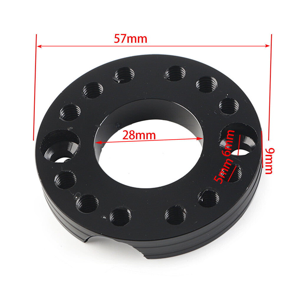 1x Black Carb Adjuster Carburetor Inlet Manifold Spinner Plate Fit Pit Bike Quad