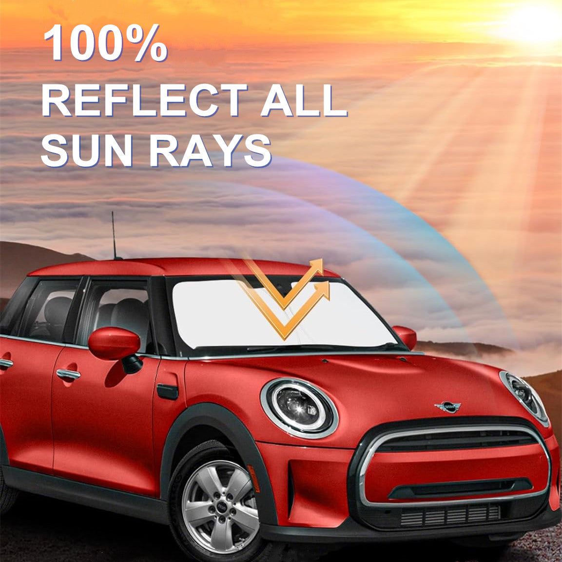 Windshield sunshade/UV block cover for 2015-2024 for Mini Cooper F55 F56 F57 n