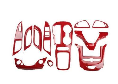 for Chevrolet for Cruze 2016-2019 Red Carbon Fibe Car Interior Full Set Trim 11PCS