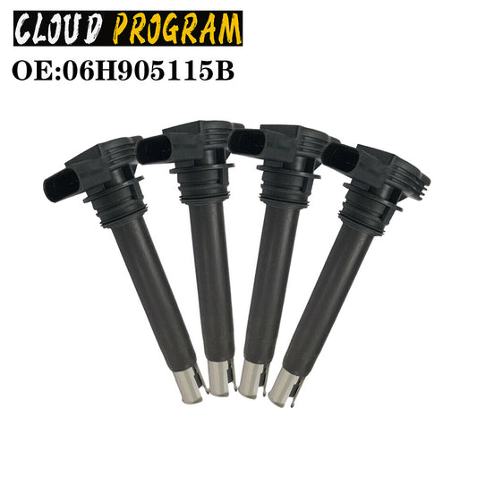 Set of 4 NEW 0221604115 Ignition Coils 06H905115B for Audi & v