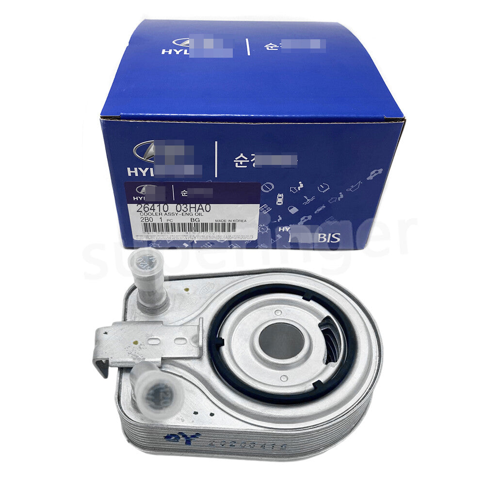 Engine oil cooler 26410-03HA0 suitable for Hyundai Ioniq and for Kia Niro 1.6L, 2017-2020, new.