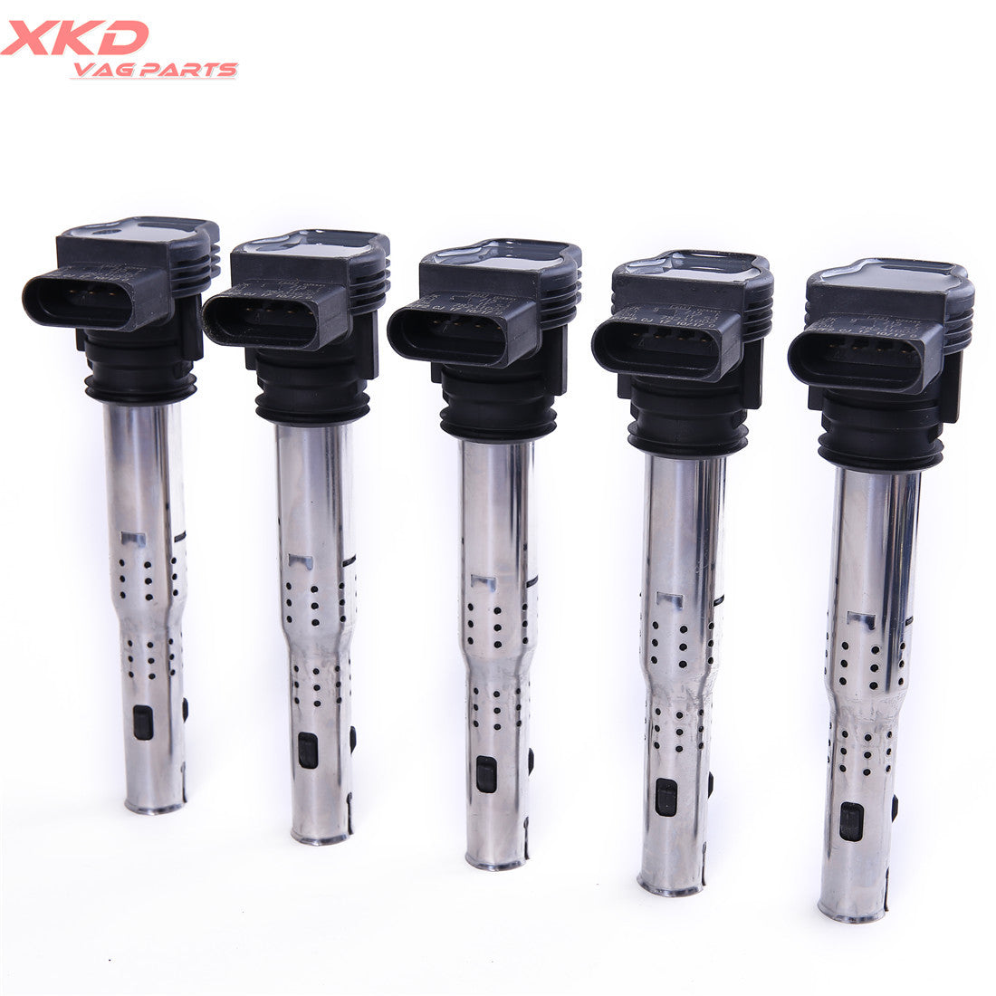 5Pcs Ignition Coils for VW for Jetta for Golf Rabbit Beetle 2.5 L5 2006-2012 Q
