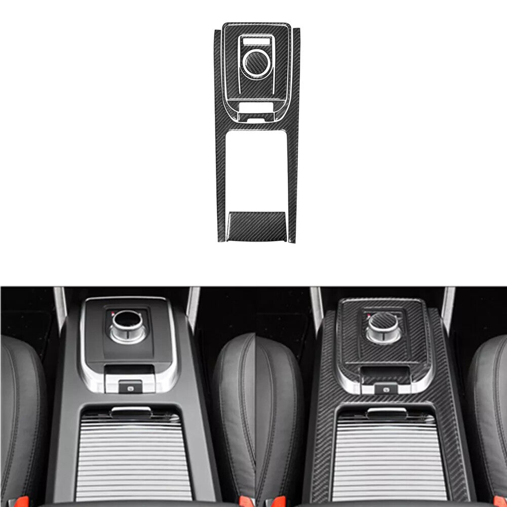 Carbon Fiber Center Console Gear Shift Trim for Land Rover Discovery Sport 15-19