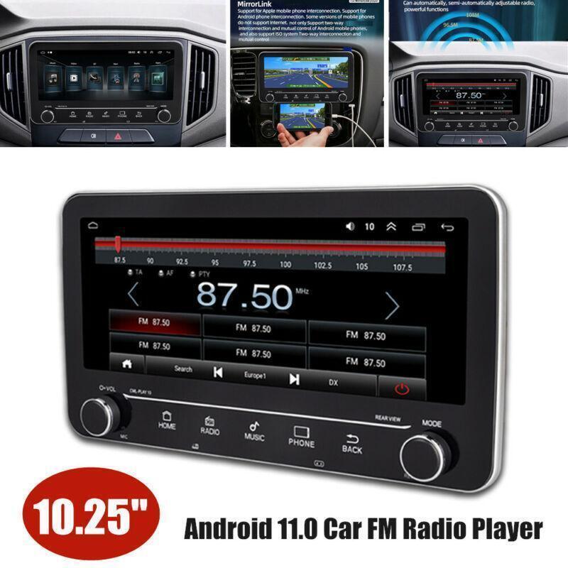 10.25 2DIN Touch Screen Android 11.0 Car Radio Stereo MP5 Player GPS Navigation