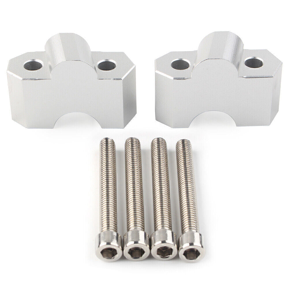 Handlebar Riser Clamp Fit for Kawasaki Z750 2004-12 Z1000 2003-16 Chrome Motorcycle Q