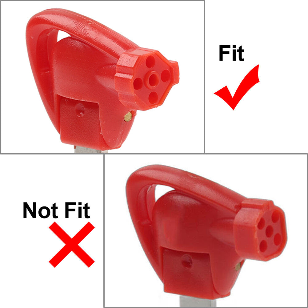 Left Ignition Key Blank Uncut Blade Red FITS Fit for Yamaha Motorbike Scooter Q