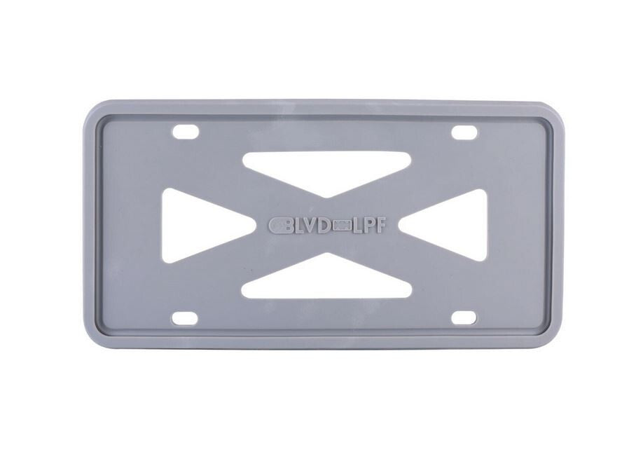 Car license plate frame cover cap trunk gray silicone suitable for Gimxi 1 piece