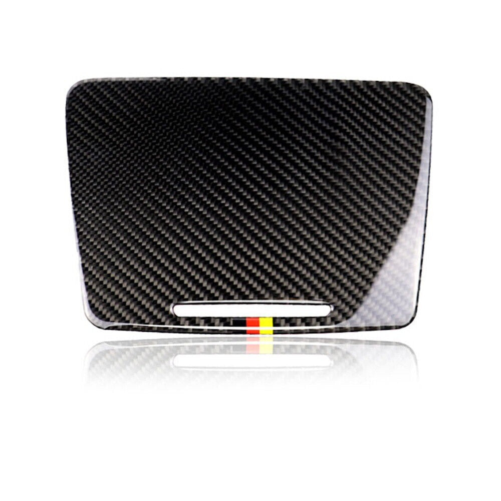 Suitable for C GLC class carbon fiber M-color automotive interior cup holder cover trim - n