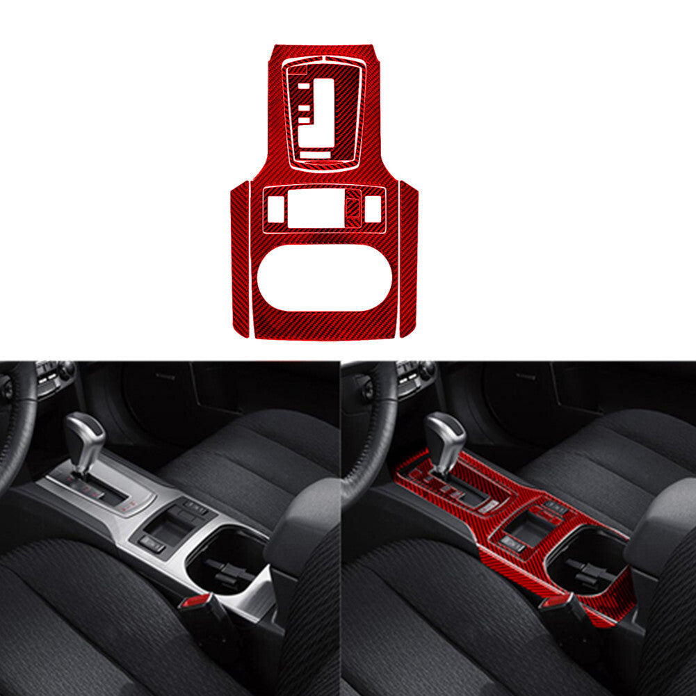 Red Carbon Fiber Steering Wheel Left Side Cover Trim for Infiniti G37 2010-2013 v