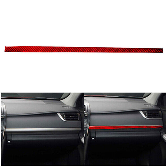 Red Carbon Fiber Gear Shiter Panel Cover Trim for Alfa Romeo Giulia 2017-2019 v