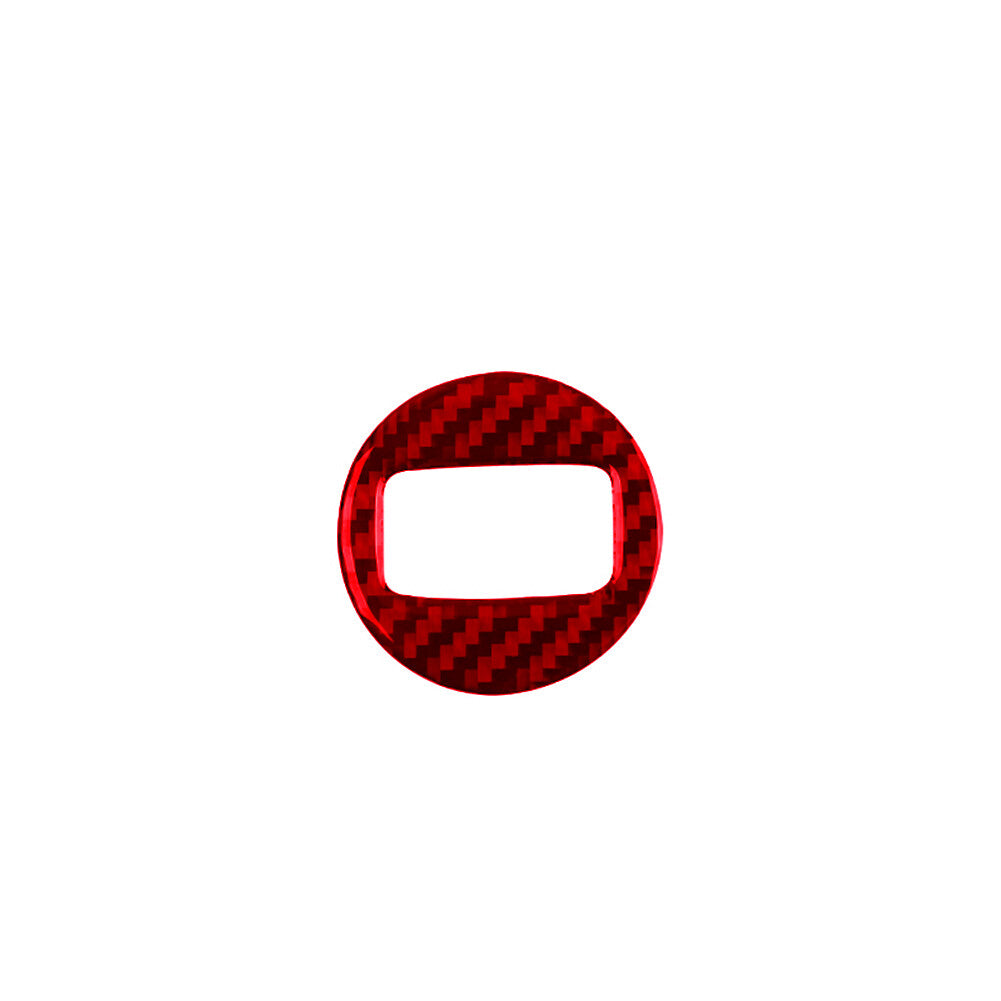 Red Carbon Fibre Keyhole Trim for VW Touareg 2011-2018