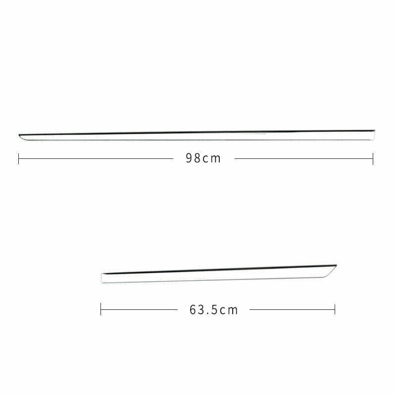 for Lincoln MKZ 2017-2020 Chrome Side Skirt Door Body Moulding Decor Trim Cover