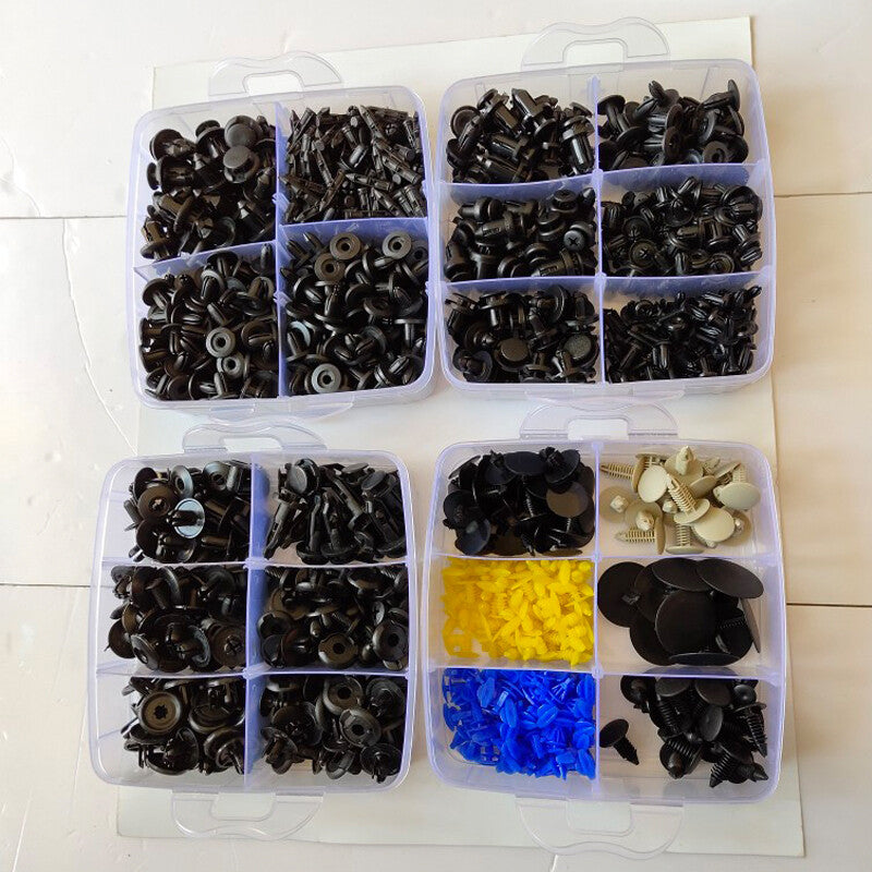 650x Fasteners for Door Panels and Mudguards: Rivet Clips + Removal Tool n