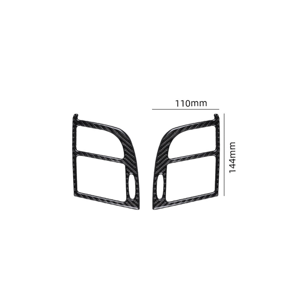Red Carbon Fiber Floor Console Rear Cover Trim for LEXUS RX330 RX350 2004-2009 v