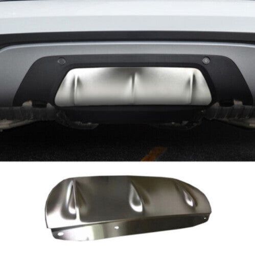 for Range Rover Velar S 2018-2023 Silver Steel 1X Rear Bumper Bottom Guard Cover