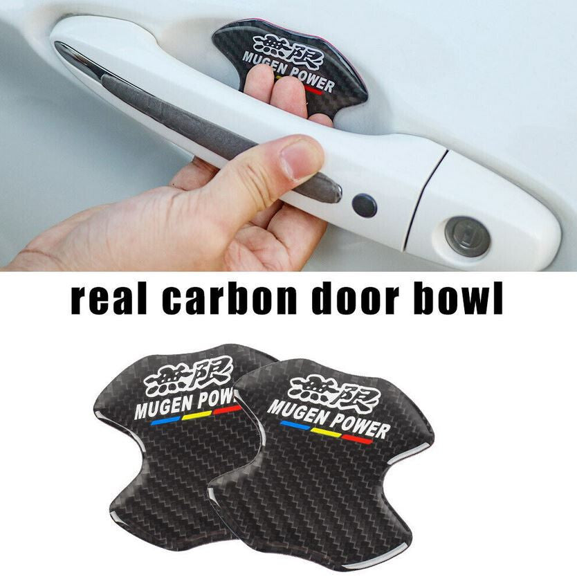 Car door handle bowl scratch-resistant sticker badge Gaimugen carbon fiber