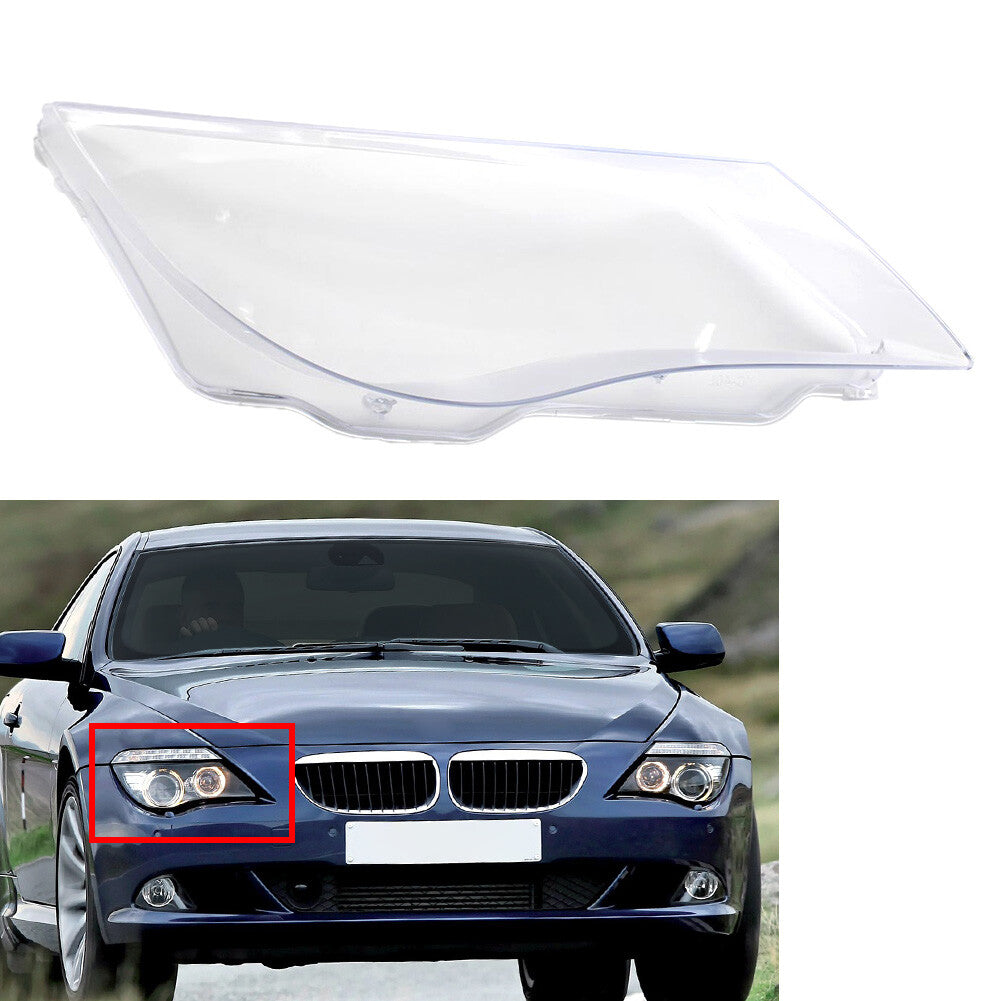 Transparent Headlight Headlamp Lens Cover for BMW 6 Series E63 E64 M6 2008-10