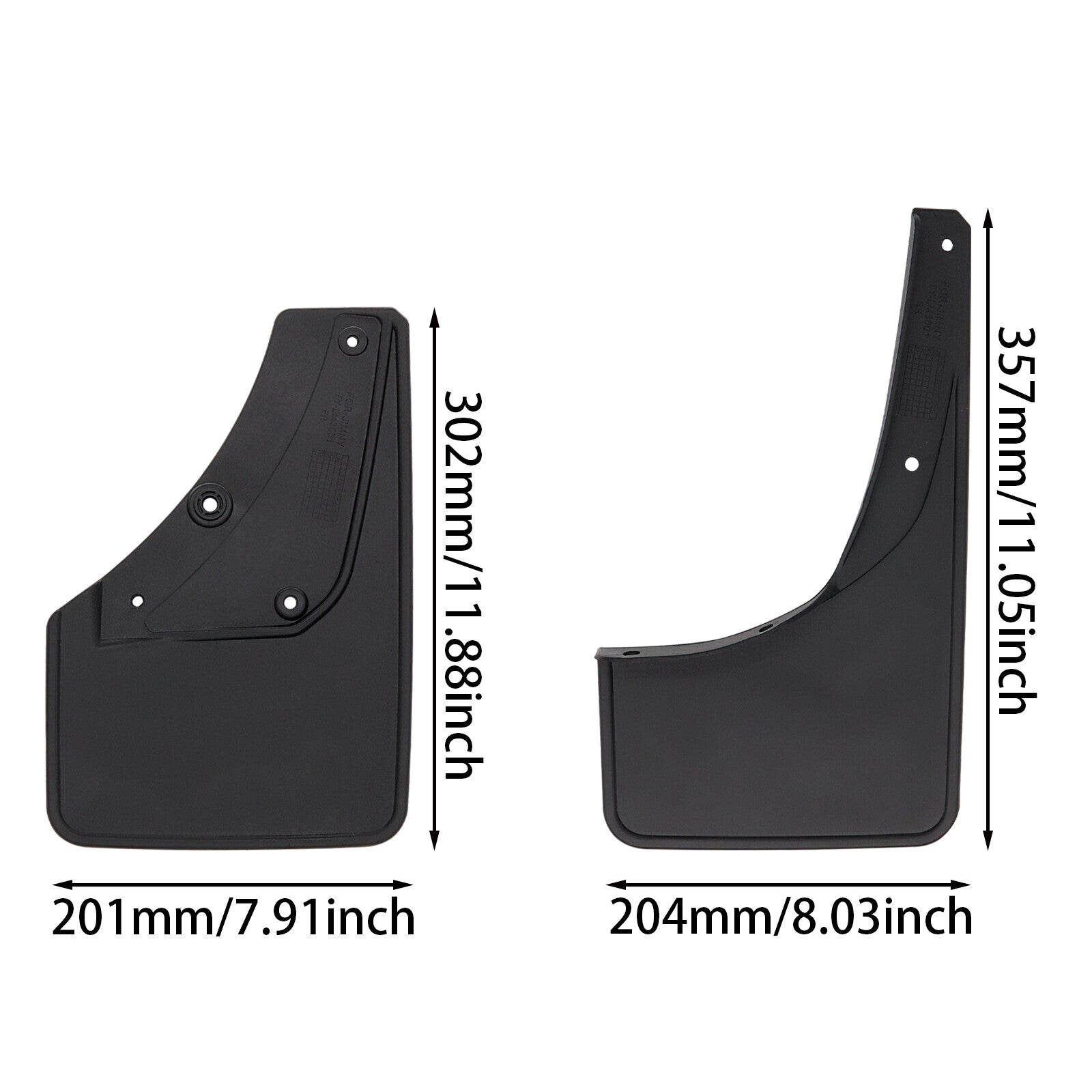 4pcs dirt catcher for Suzuki for Jimny FY 19-21 black splash flaps front + rear Q