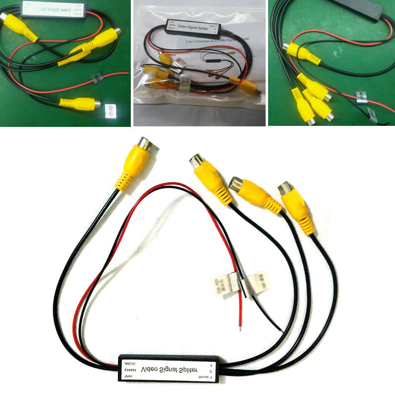 In-vehicle DVD TV video monitor amplifier enhancer distributor RCA distributor parts