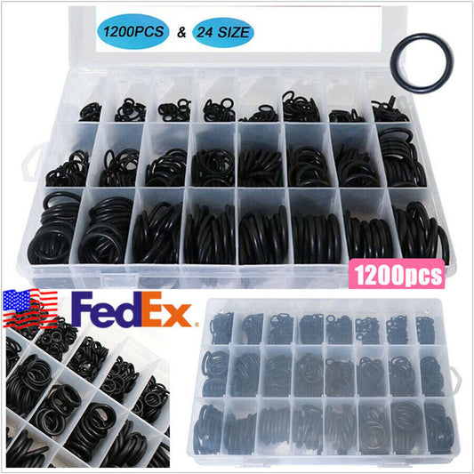 1200 Pcs Thickness 1.5mm 2.4mm 3.1mm Car O-Ring Gasket Sealing Rings Rubber Set