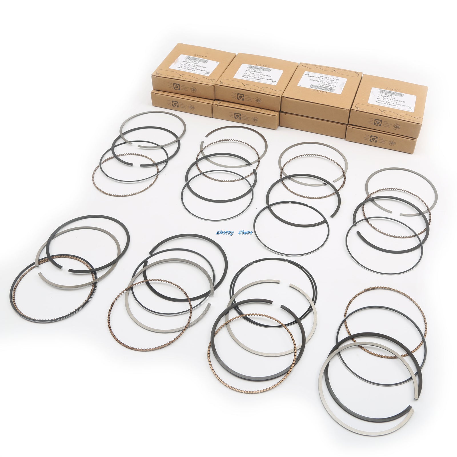 8 sets of piston rings ¦µ84.5 mm suitable for Audi S5 for A6  for A8  Q7 for Volkswagen Touareg 4.2L BVJ BBK BAR