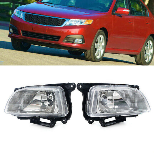 A pair of front bumper fog lights are suitable for the for Kia Optima Lotze 2009 and 2010 models.