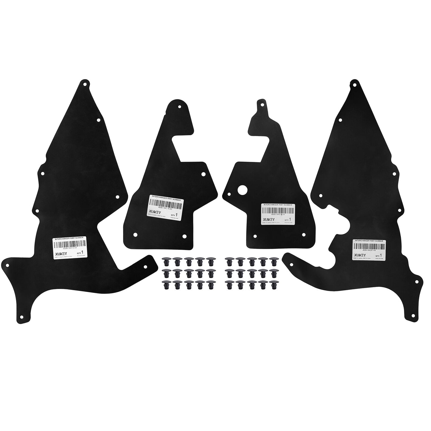 Set  for ford  Ranger Everest U375 UA Front Splash Shield Fender Liner Apron Seal Q