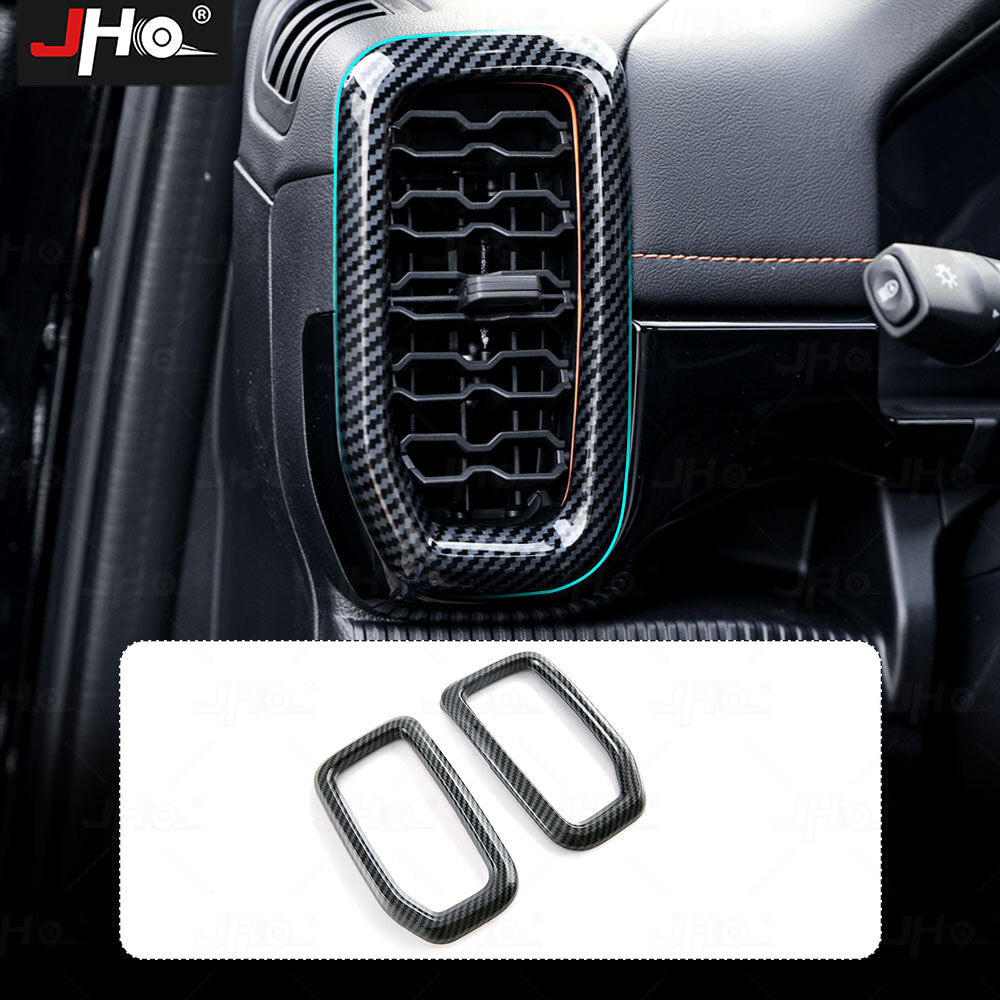 Carbon fiber Center Console Side Air Vent Outlet Panel Cover for Ford Ranger New