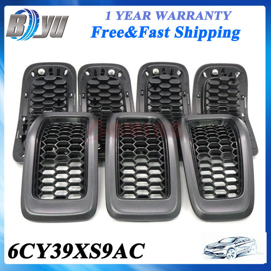 6CY39XS9AC For 2014-2018 for Jeep Cherokee Frame w/Black Insert Front Grille Gray