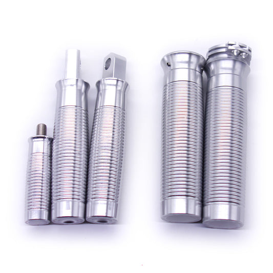 Silver Footrest FootPeg+Shifter Peg +Hand Grips for Harley Sportster XL 1200 883 Q