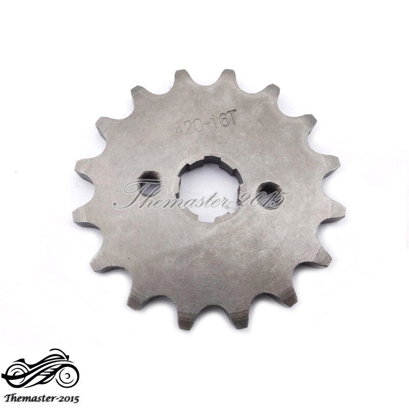 420 16 T Tooth 17mm Front Engine Sprocket For SSR ATV Quad Dirt Pit Bike Buggy Q