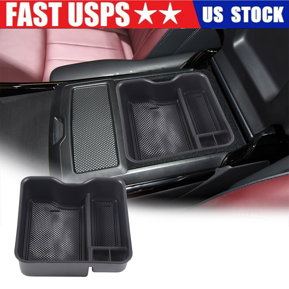 Matte Black Center Console Trim Cover for Tundra Sequoia 2022-23- v