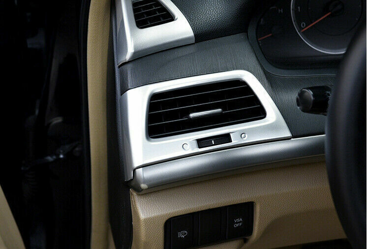 LR AC Air Outlet Vent Cover Trim 2 for Honda Accord Crosstour 2008-2013 Silver
