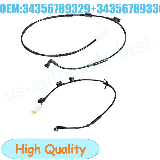 New Front + Rear Brake Pad Wear Sensor for Mini Cooper R55 R56 1.6L