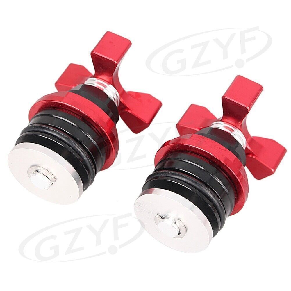 37mm Aluminum Front Fork Cap Fit Ninja250 2008-2012 Black Red