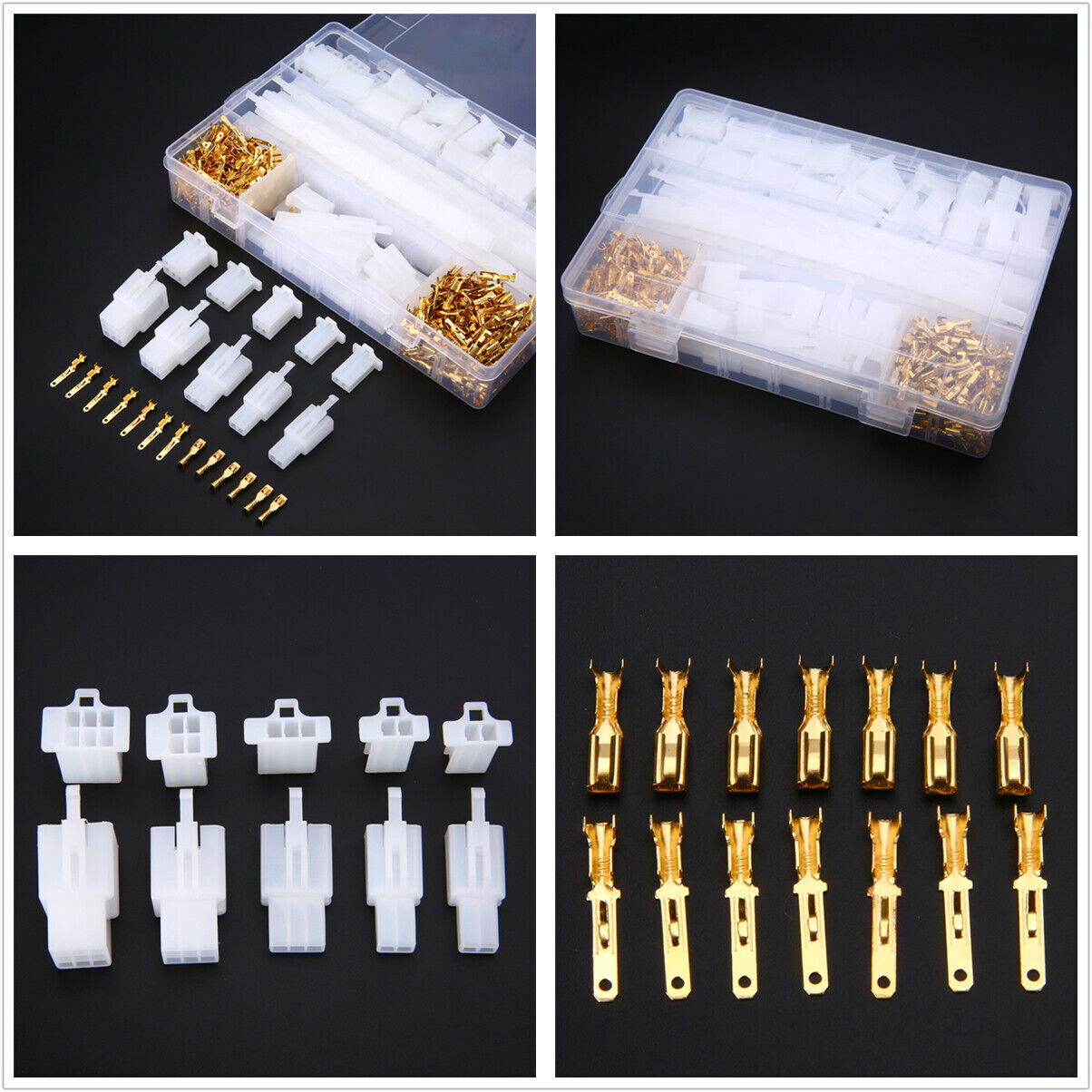 580Pcs/Boxed 2.8mm 2-9 Pins Electrical Wire Terminal Connector For Motorcycle