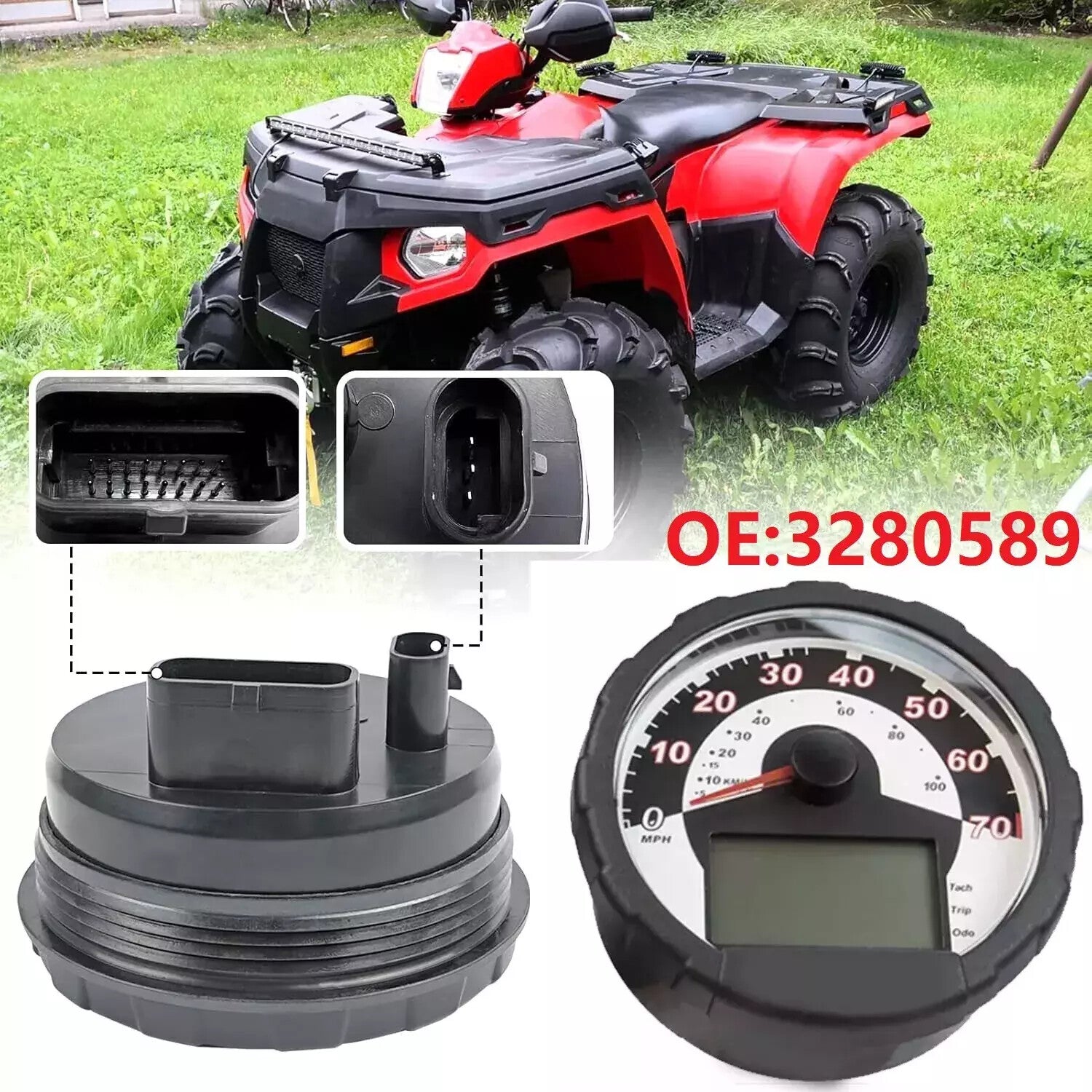 for Polaris Sportsman 800 Speedometer Cluster Assembly 3280589