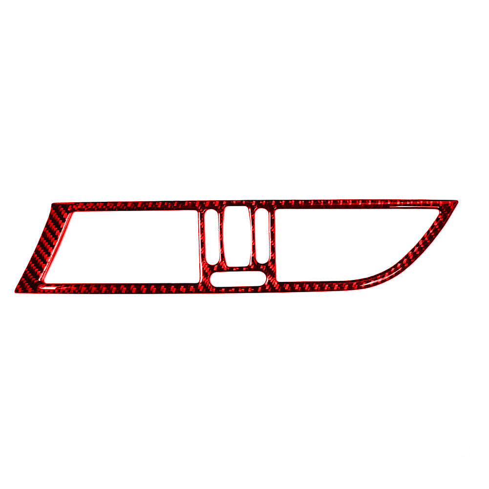 2x Carbon Fiber Rear Window Lift Control Cover Trim for Lincoln for Navigator 07-14 v