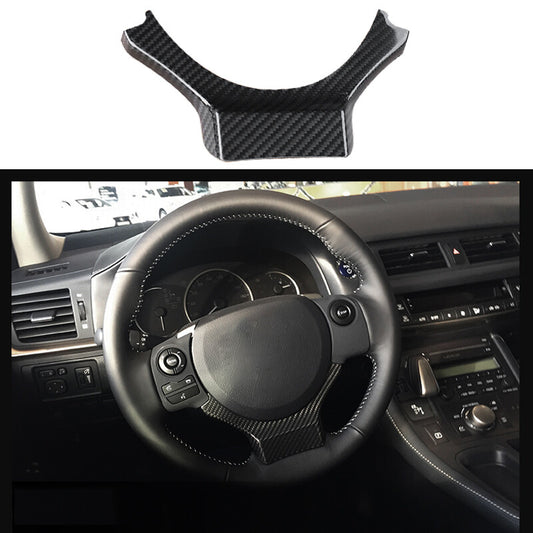 Carbon fiber style steering wheel trim for 2014-2018 for Lexus IS RC NX n