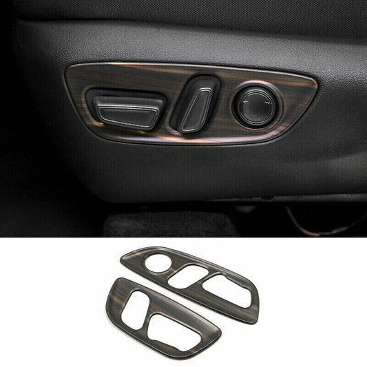 for Toyota Venza 21-2024 Peach Wood Grain Inner for Seat Handle Panel Cover Trim 2X
