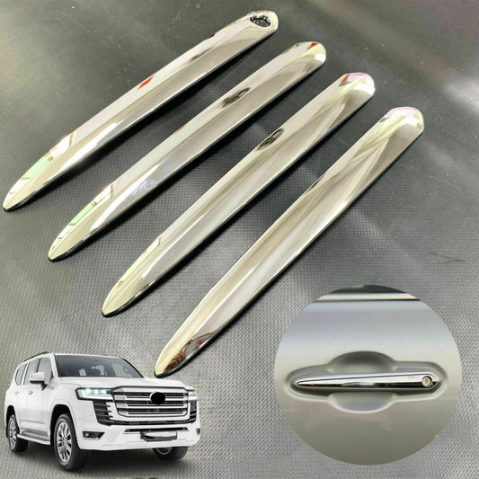 for Toyota for Land Cruiser LC300 2022 2023 Chrome Outside Door Handle Cover Trim 4P