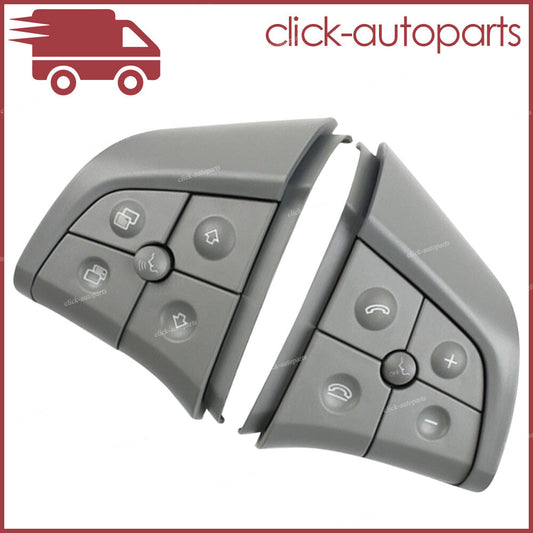 2X Steering Wheel Control Switch 5 Button Gray for Mercedes-Benz W164 W251 W245