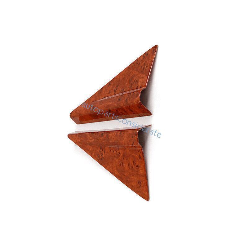 for Toyota for Land Cruiser 2016-21 A Pillar Front Triangle Trim Peach Wood Grain 2X